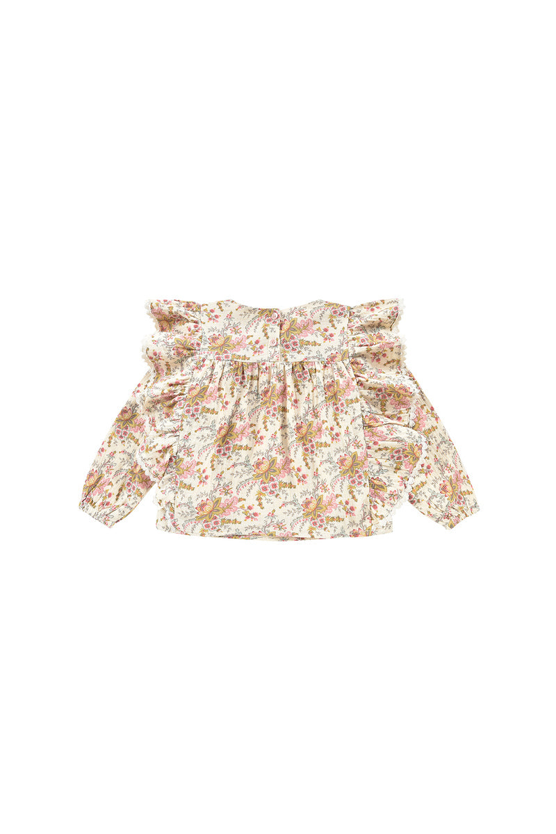Celia Blus Cream French Flowers