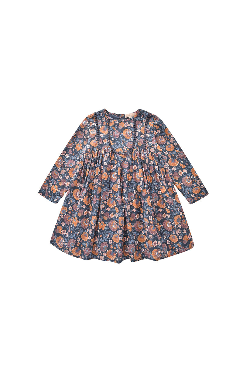 Roulotta klänning Charcoal Bohemian Flowers