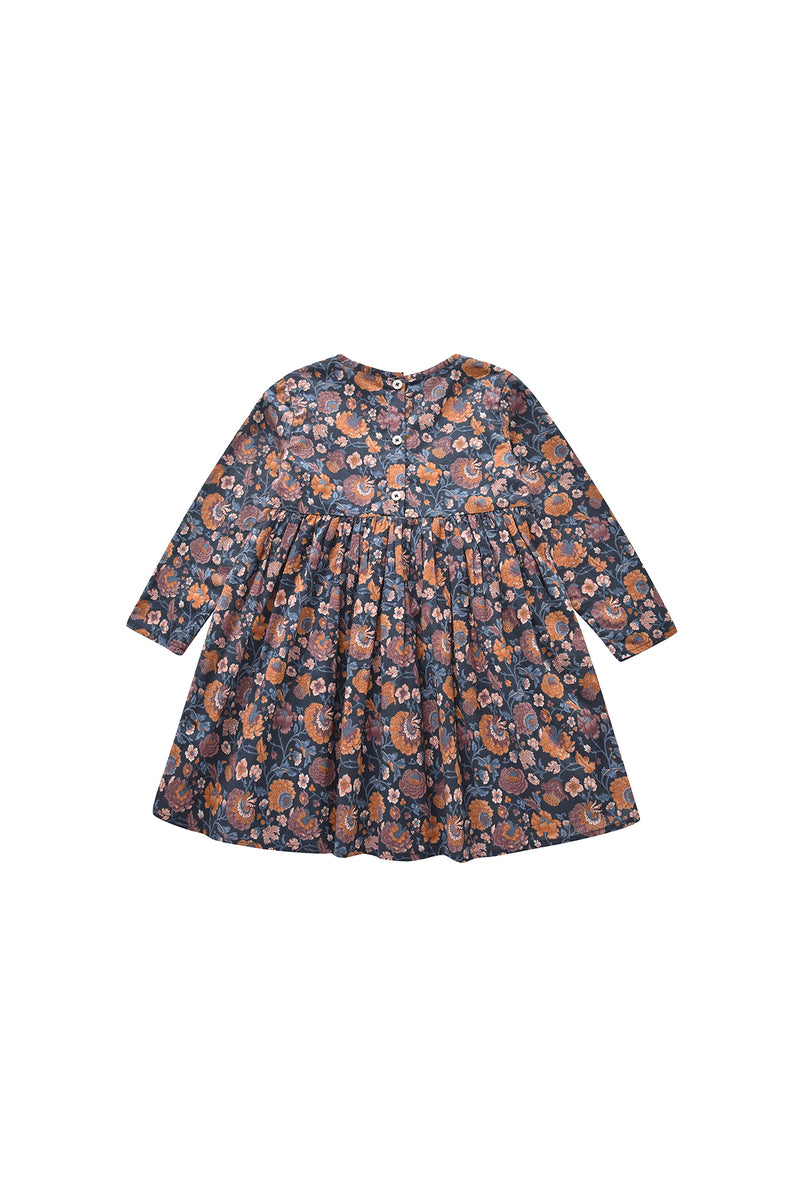 Roulotta klänning Charcoal Bohemian Flowers