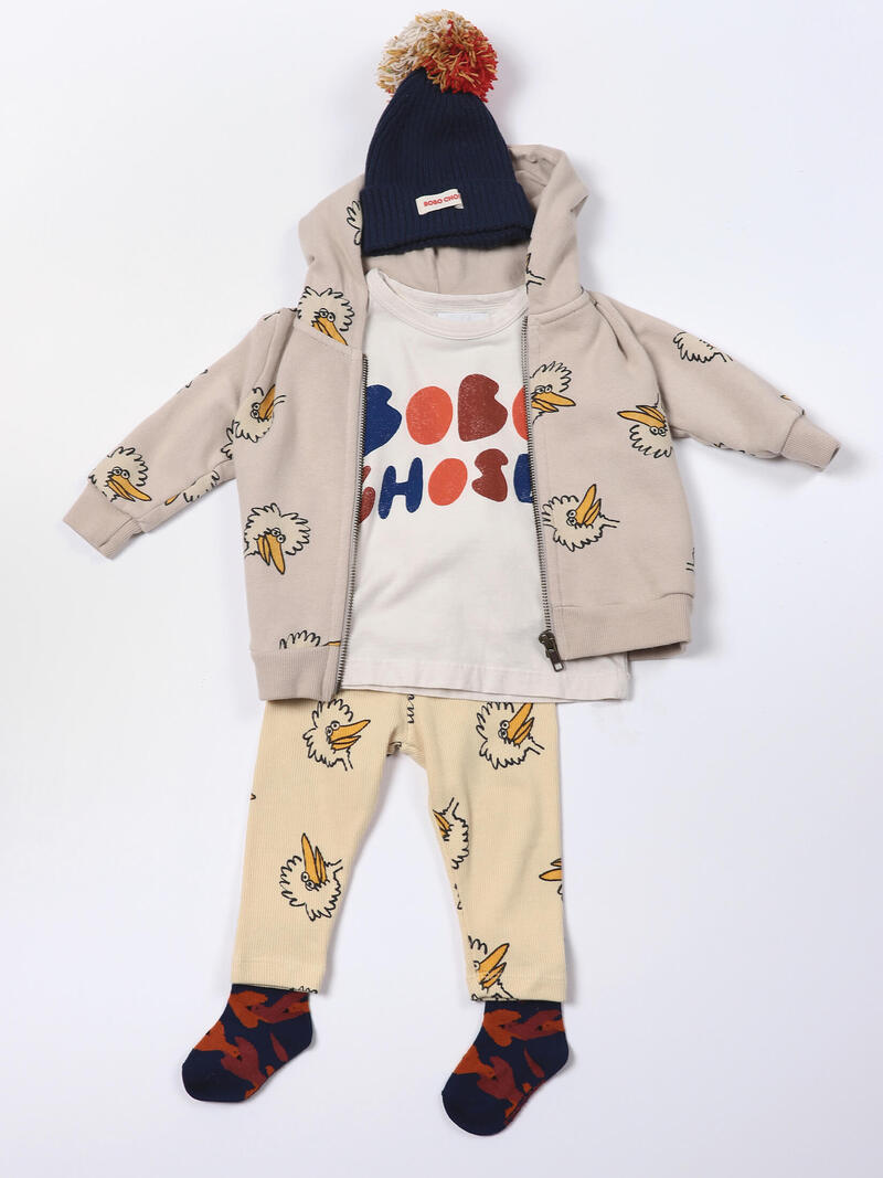 Multicolor Pompom knitted beanie twilight blue