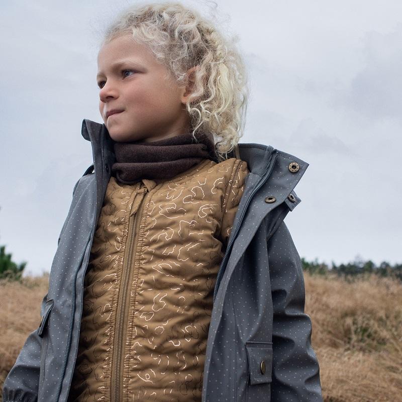 Buff, Neck warmer - Dark Brown Mel