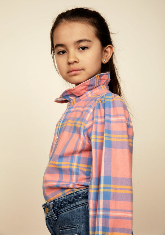 Flanell Check Woven Blouse
