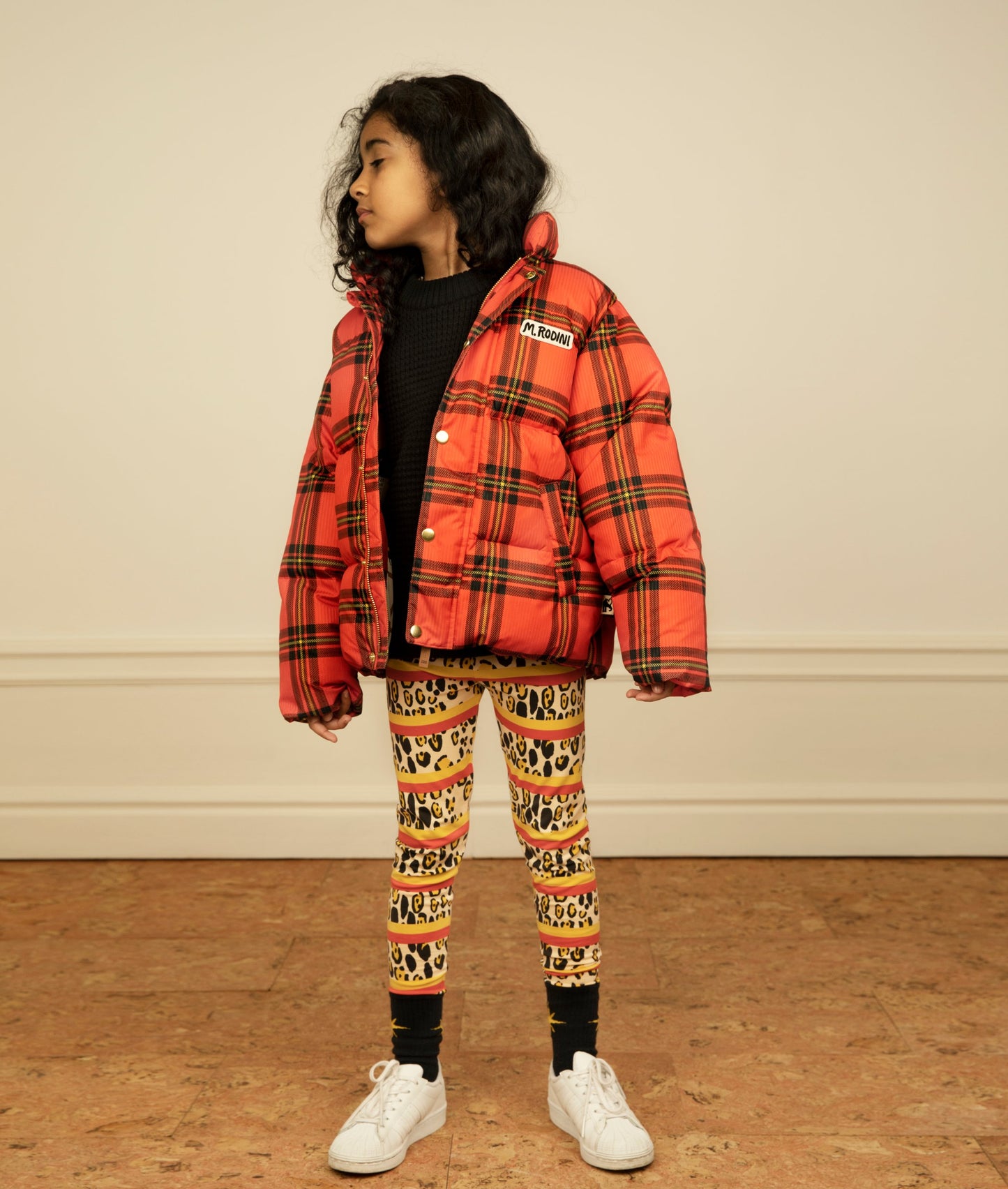 Leopard Stripe aop Leggings