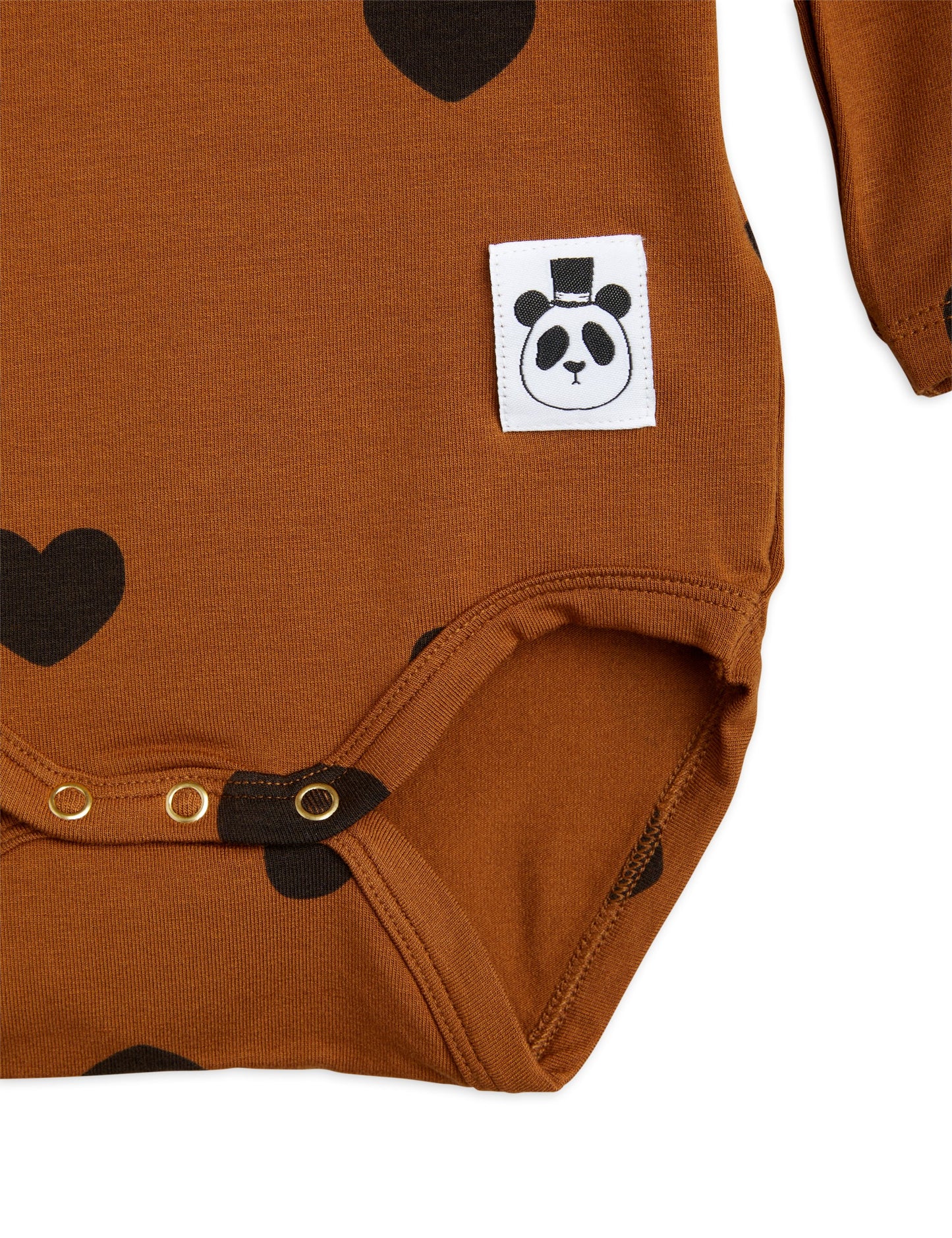 Basic Hearts Långärmad Body Brun