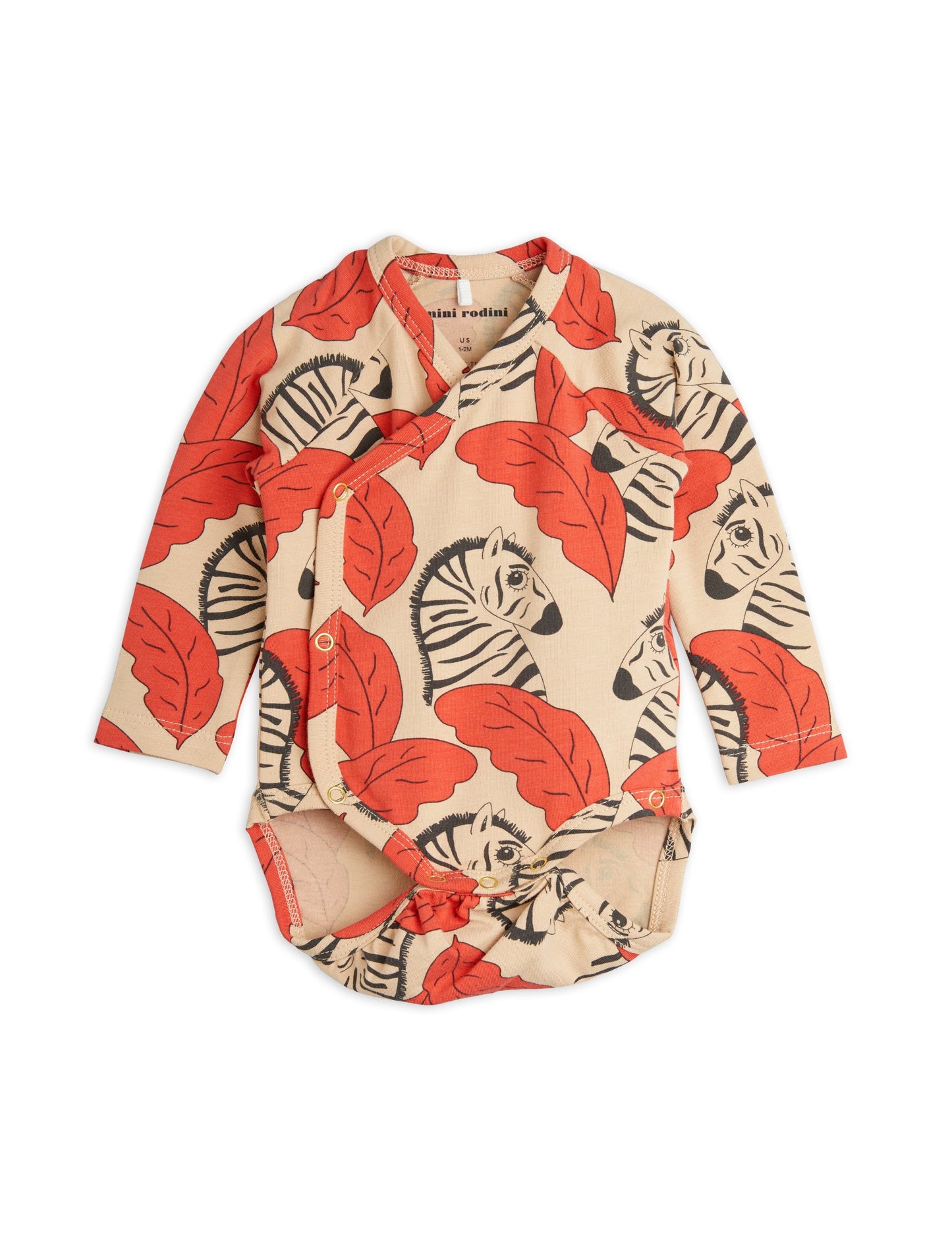 Zebra Omlottbody Röd