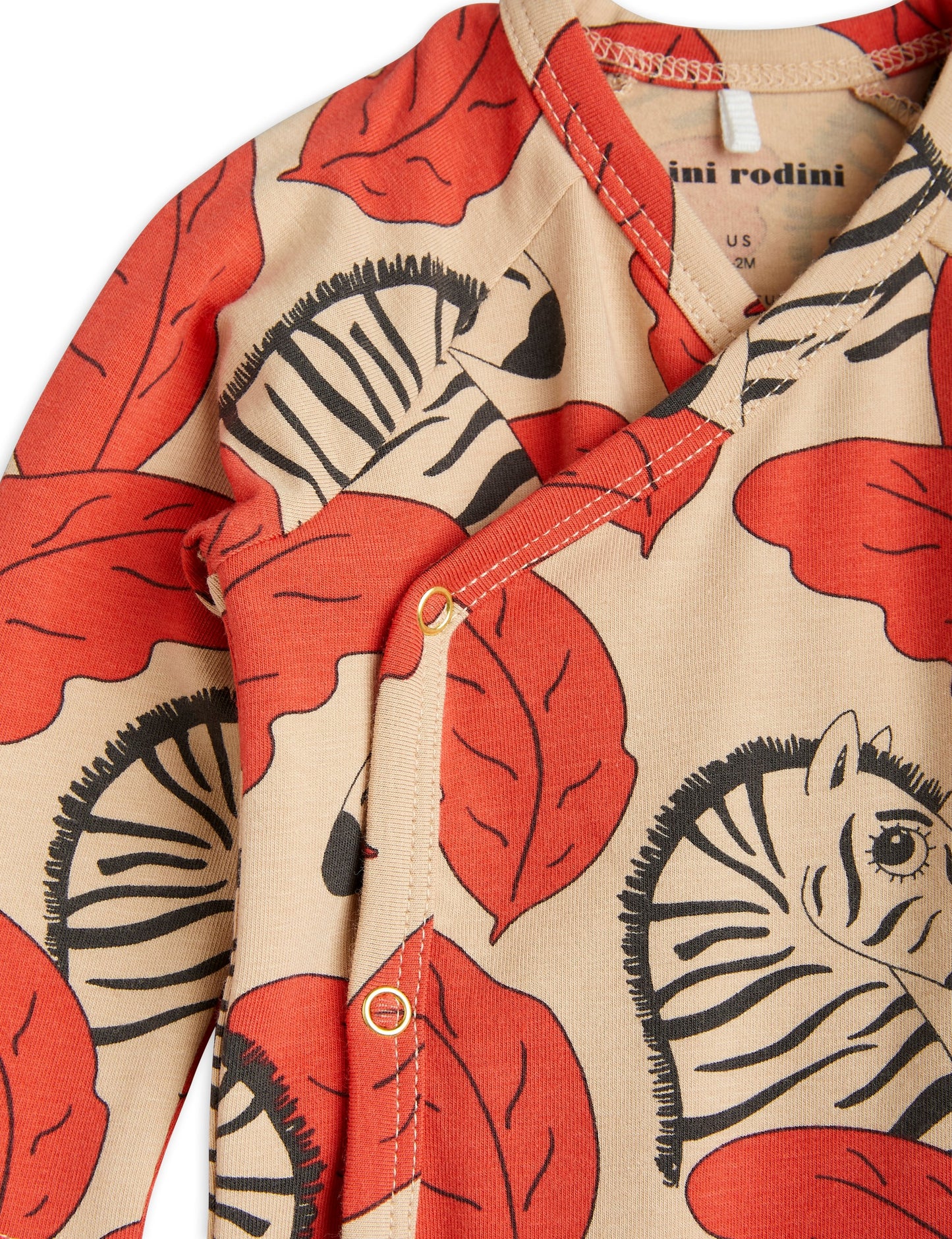 Zebra Omlottbody Röd