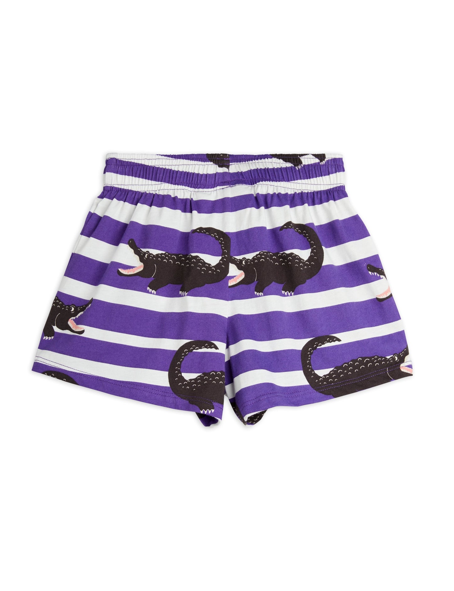 Crocodile Stripe Shorts Lila