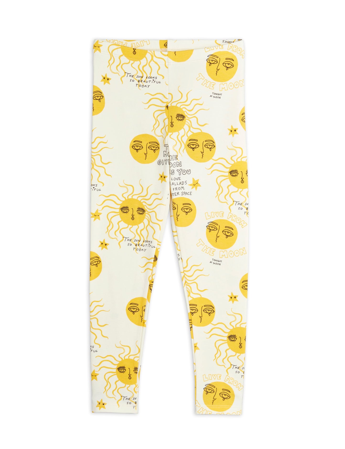 Moon And Sun Leggings Yellow