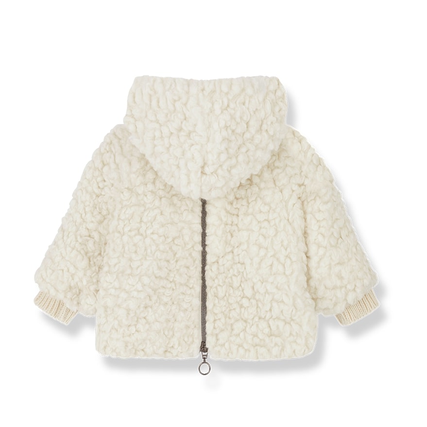 PASCALE Polar Coat Newborn Ecru
