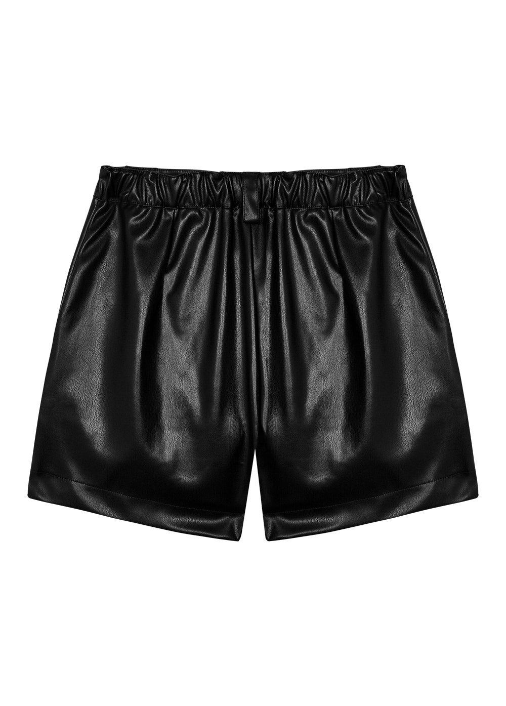 Recycled Leather Short Pant Black
