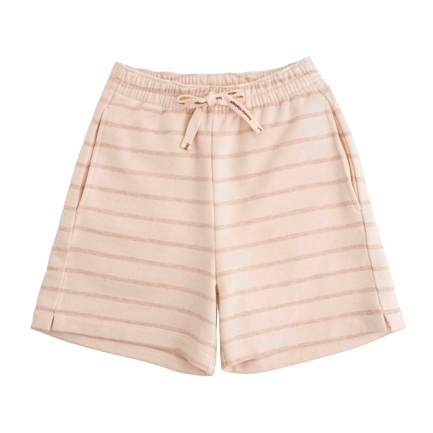Stripped Boy Shorts Light Brown