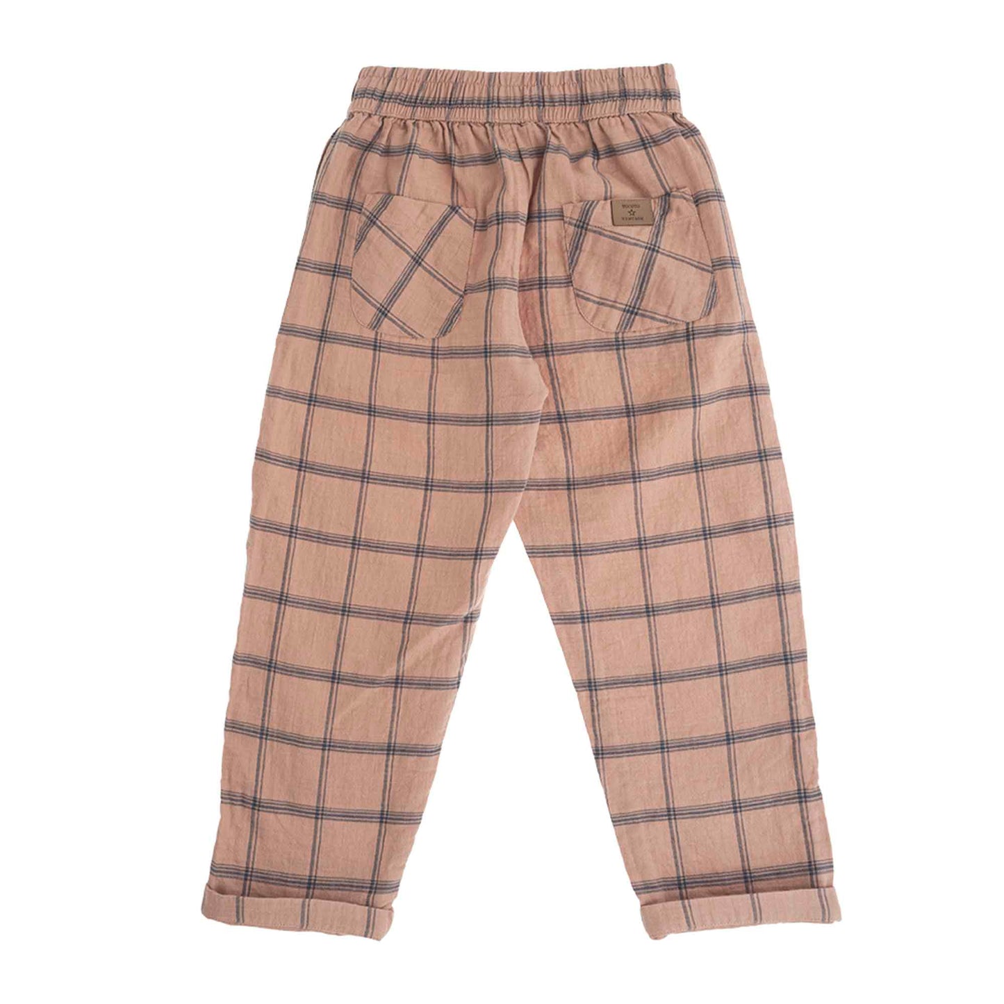 Checked Pants Light Brown
