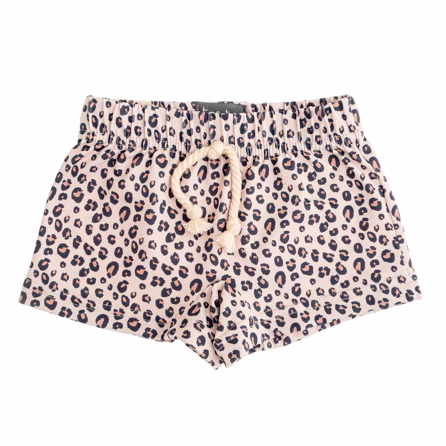 Animal Print Shorts Light Brown