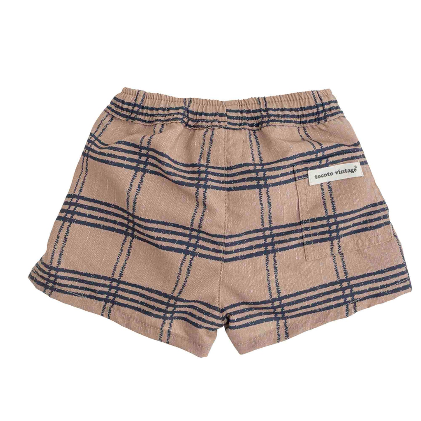 Swimwear Checked Shorts Brown