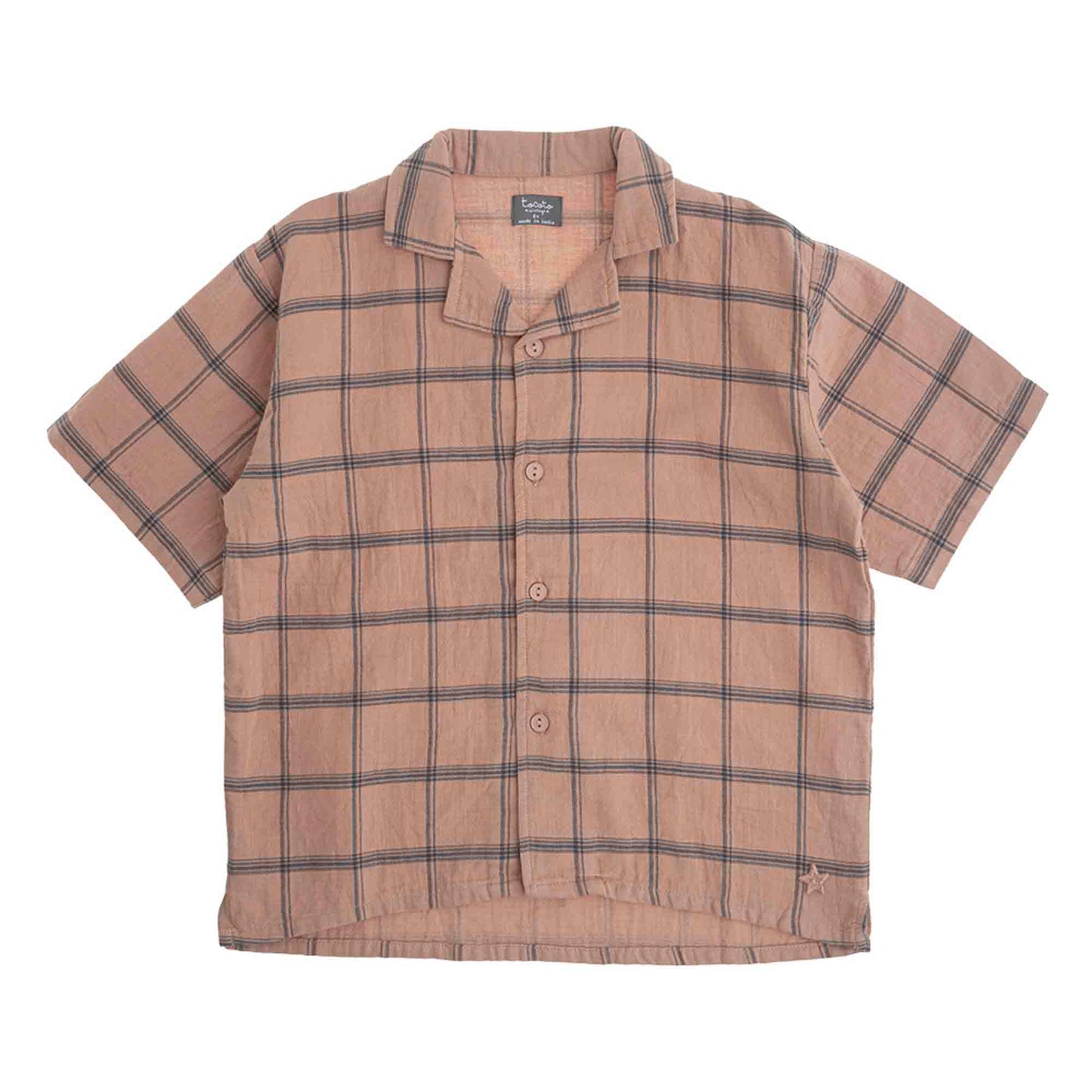 Checked Shirt Light Brown
