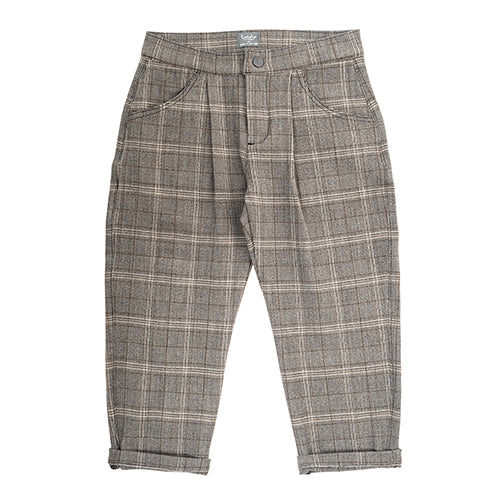 Checked Pants dark grey