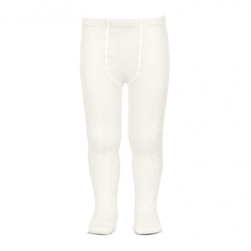 Perle Side Openwork tights Beige