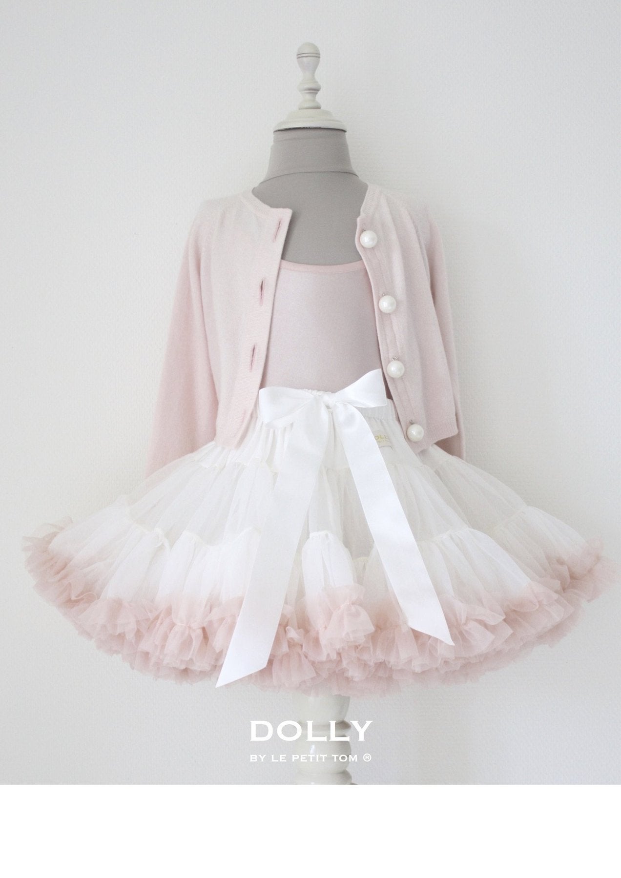 Sweet Queen Pettiskirt Kjol Off-White Ballet Pink