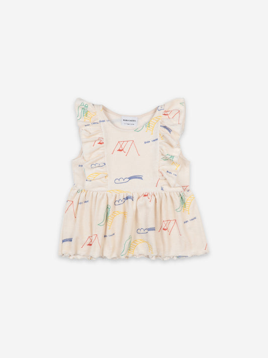 Playground All Over Ruffle Top