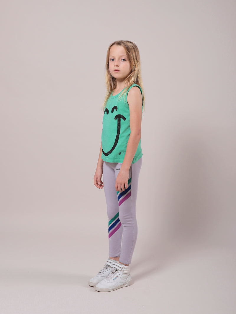 Crosswise Stripes Leggings