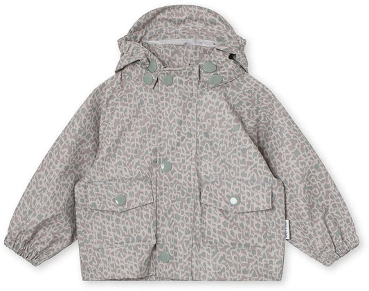 Julien Rain Jacket Print Vapor Gray