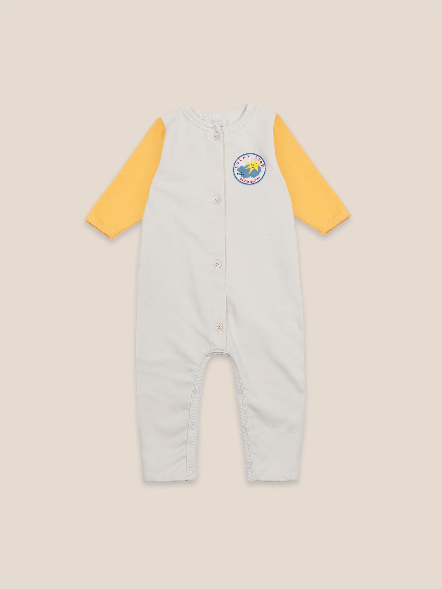 Lucky Star Patch Fleece Overall