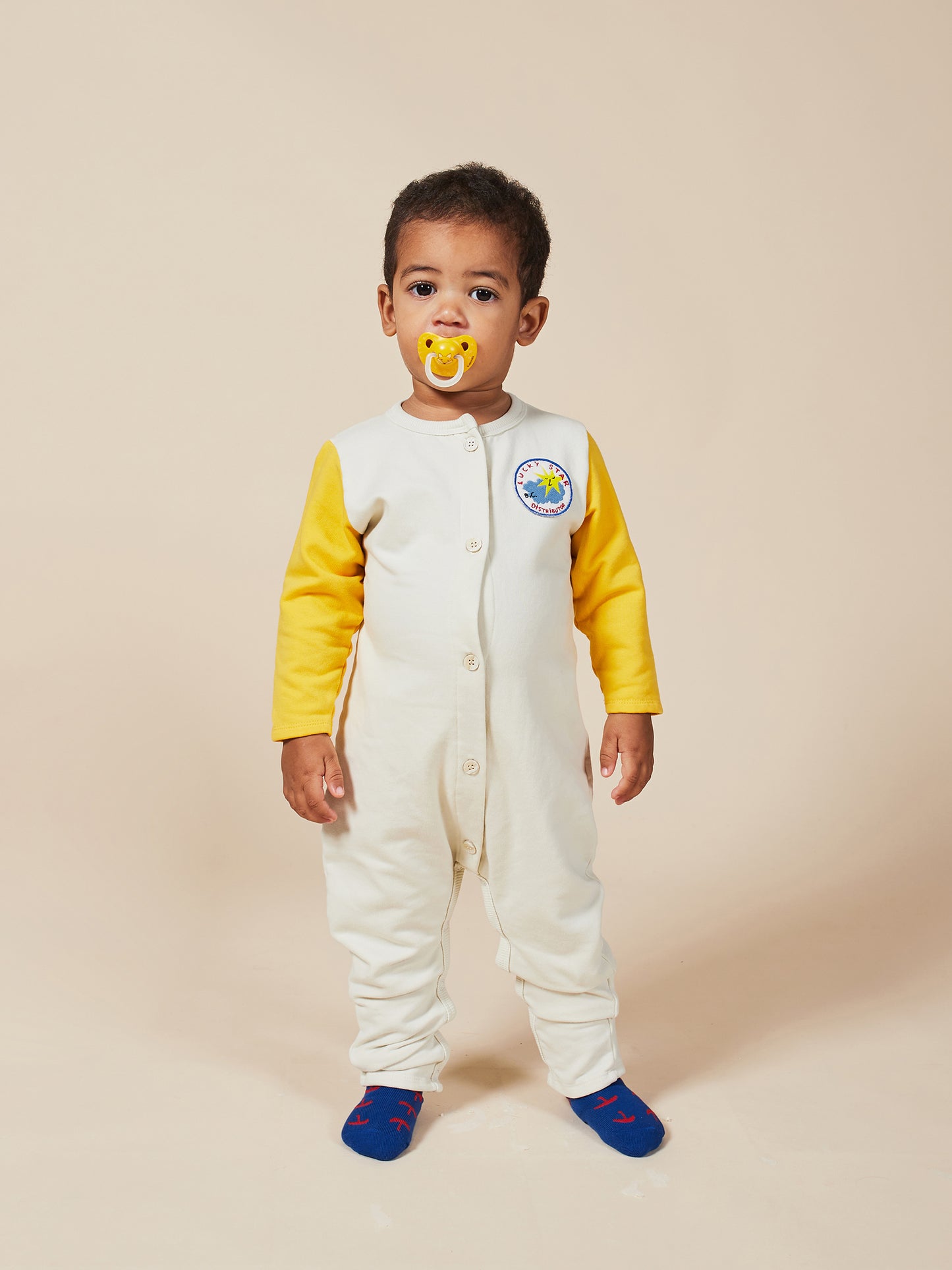 Lucky Star Patch Fleece Overall