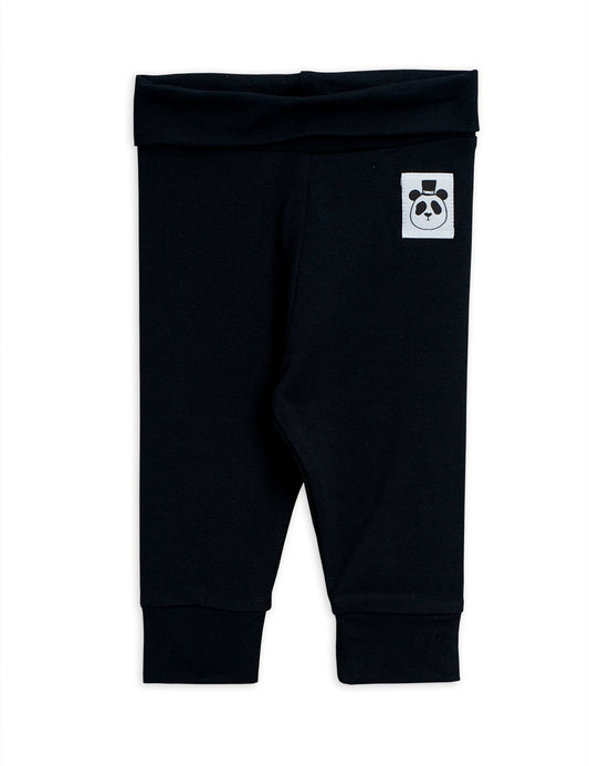 Basic Leopard Leggings Nyfödd Svart