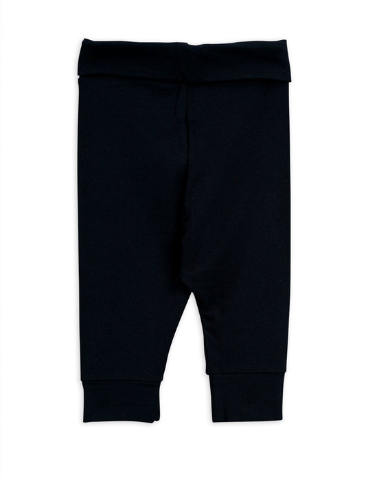 Basic Leopard Leggings Nyfödd Svart