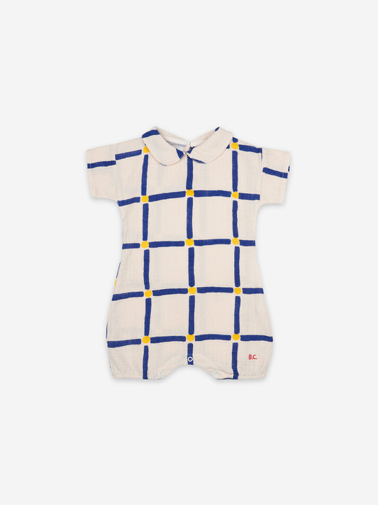 Cube All Over Woven Playsuit