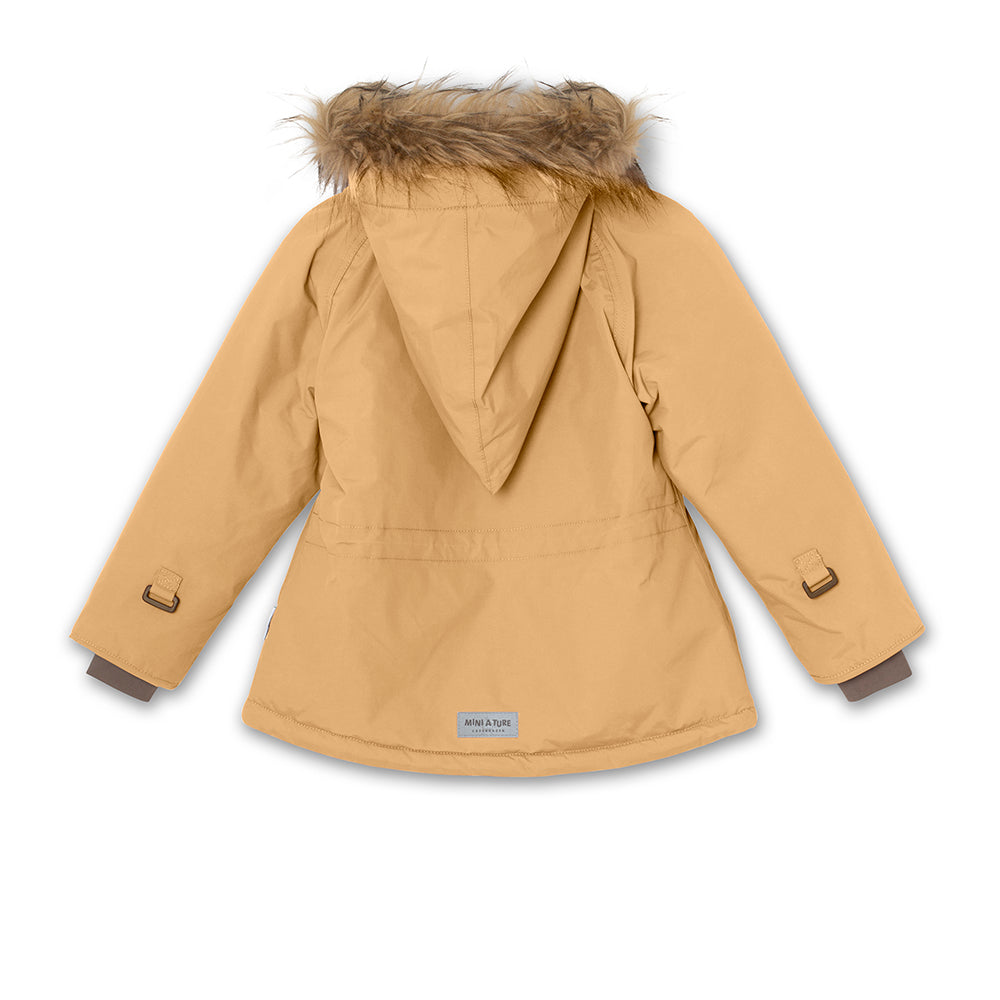 Wang Winter Jacket Fake Fur Taffy Yellow