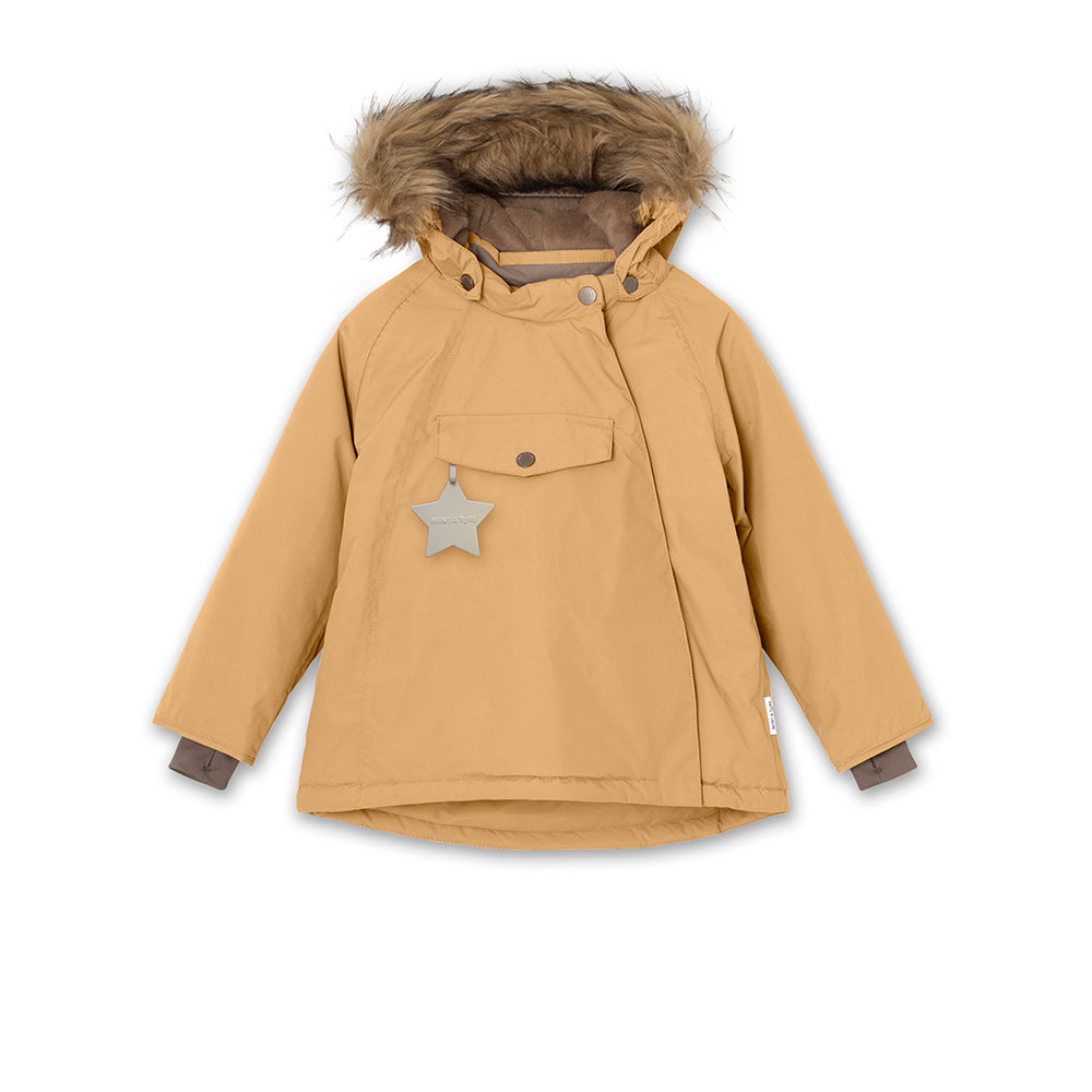 Wang Winter Jacket Fake Fur Taffy Yellow