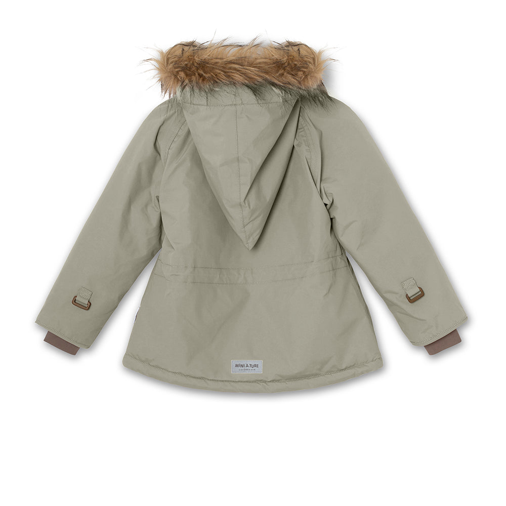 Wang Winter Jacket Fake Fur Vert