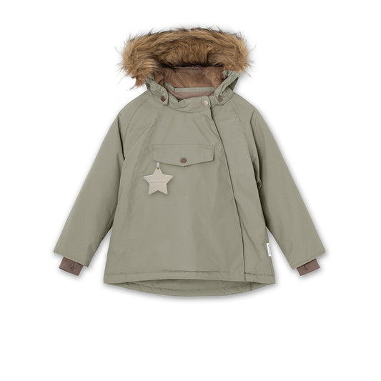 Wang Winter Jacket Fake Fur Vert