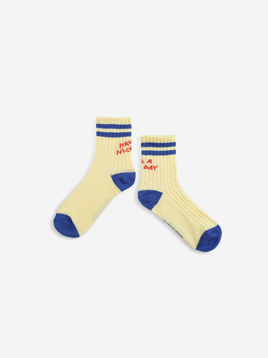 Have A Nice Day Short Socks