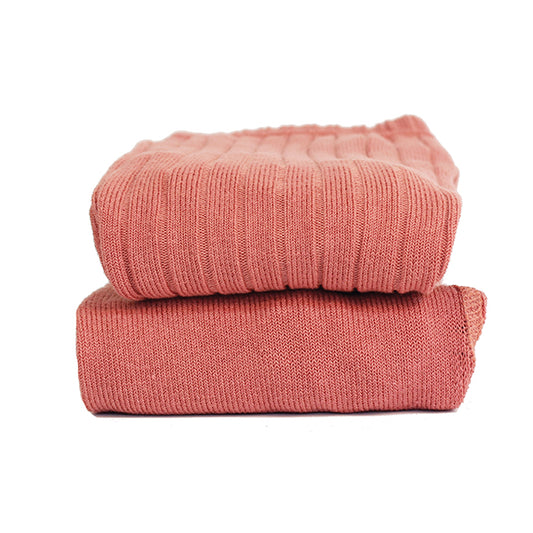 Wide Rib Basic Tights Terracota