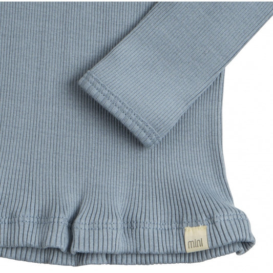 Bergen Classic Ls Blouse Clear Blue