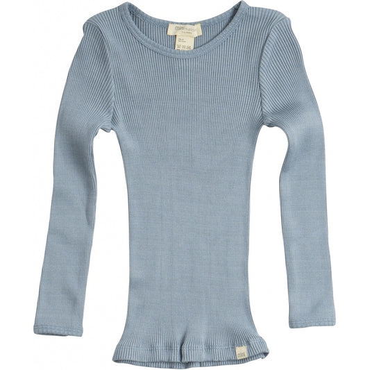 Bergen Classic Ls Blouse Clear Blue