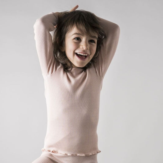 Bergen Classic Ls Blouse Sweet Rose