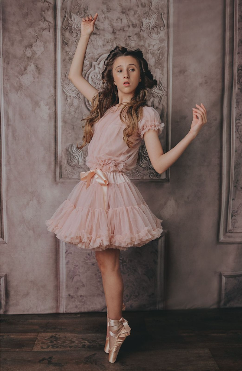 Frilly Princess Top Topp Ballet Pink