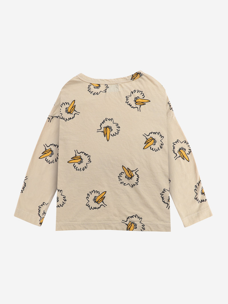 Birdie all over long sleeve T-shirt soybean
