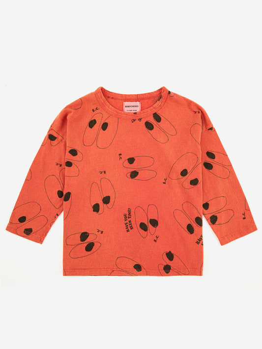 Eyes all over long sleeve T-shirt