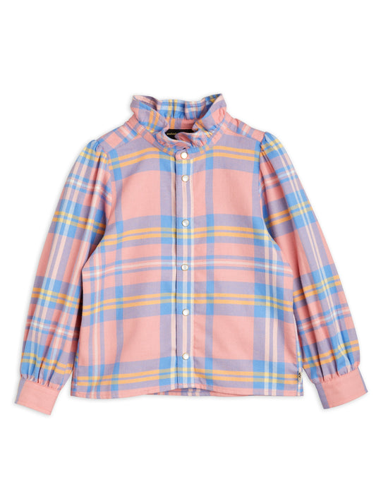 Flanell Check Woven Blouse