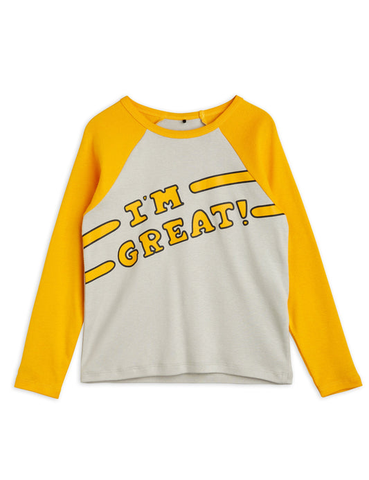 I am great sp raglan LS Tee Orange