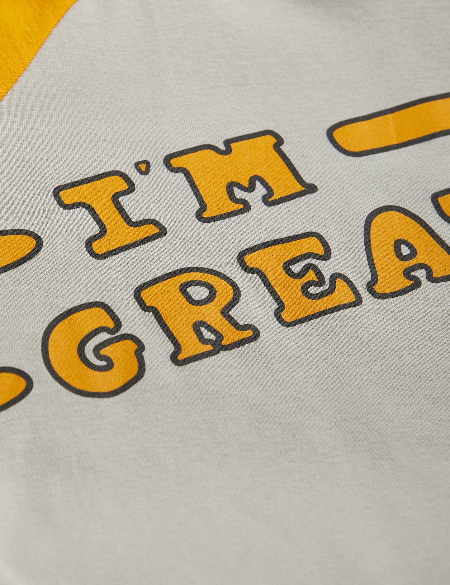 I am great sp raglan LS Tee Orange