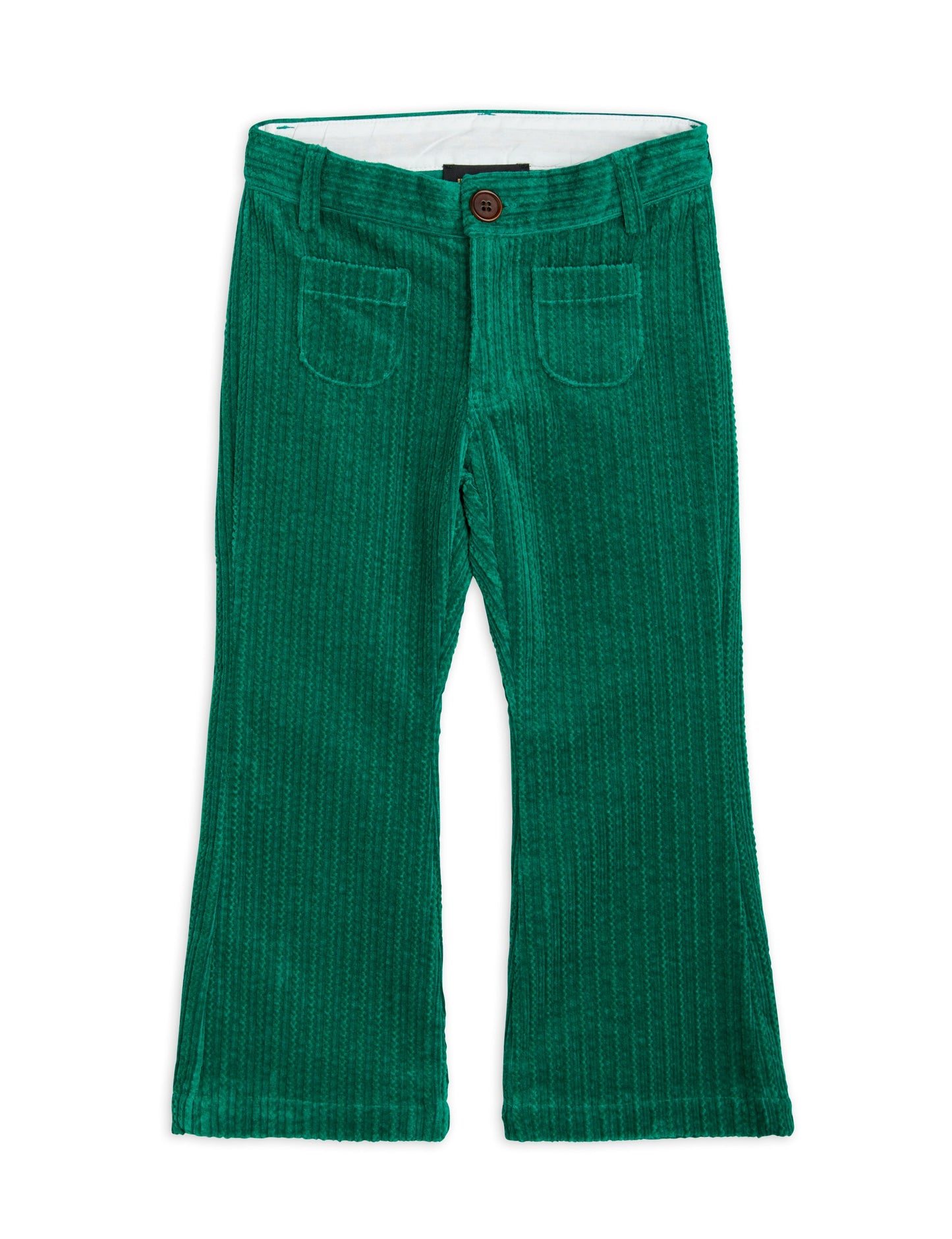 Corduroy Flared Trousers Green