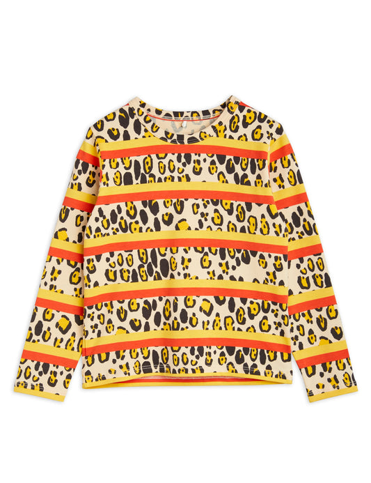 Leopard Stripe aop LS Tee
