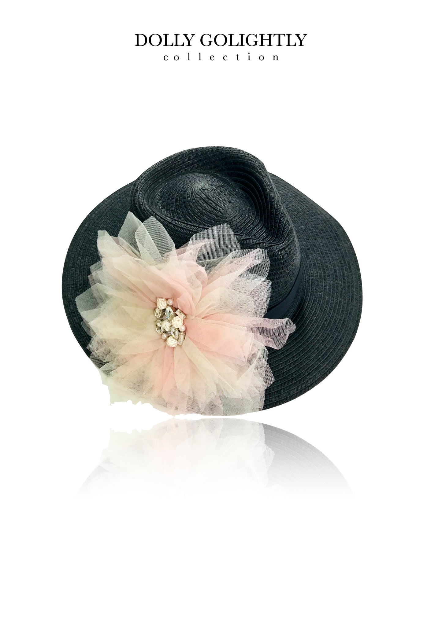 Dolly Golightly Fedora Hat Black