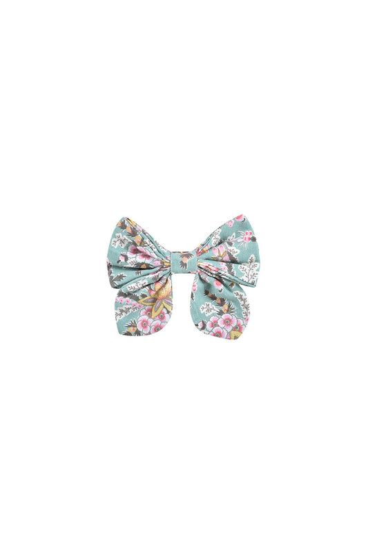 Lisa Clip Blue French Flowers