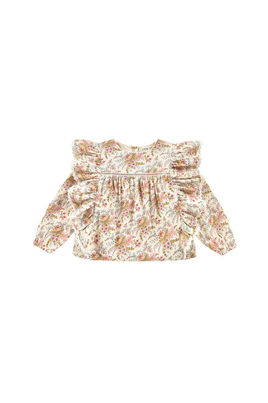 Celia Blus Cream French Flowers